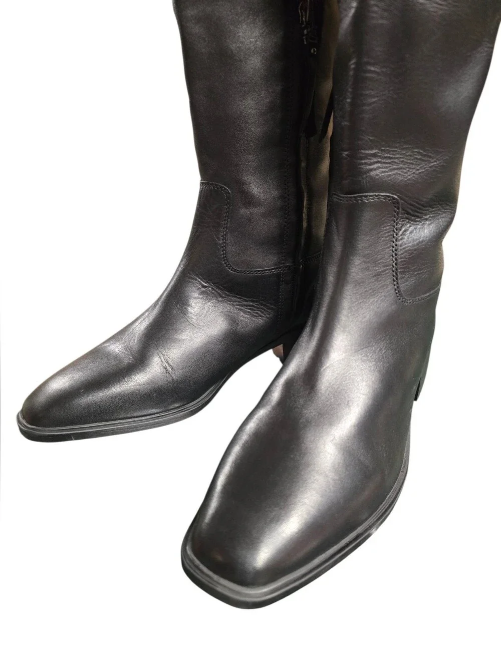 Sam Edelman Drina Women's Classic Tall Black Leather Riding Boots - sz 9.5
